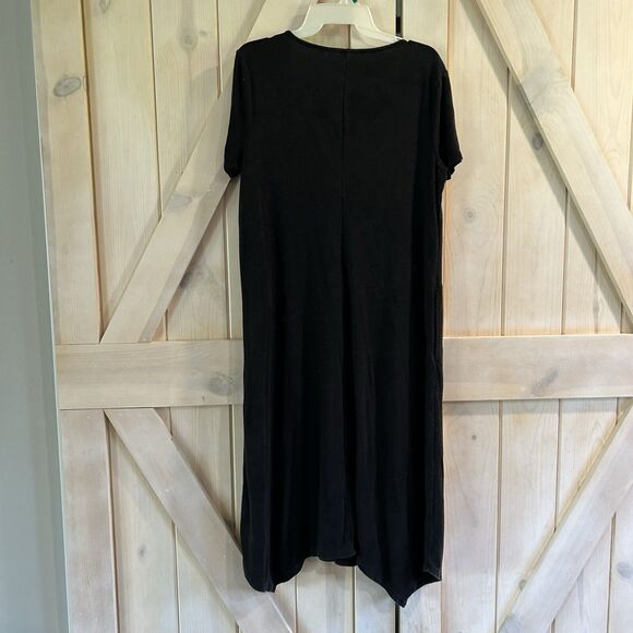 Pure Jill Womens Dress Medium Gray Linen Blend Minimalist Pockets Comfort - Picture 8 of 11